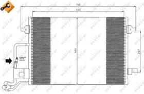 NRF 35359 - CONDENSADOR VW PASSAT 1.9D 01-570X4