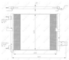 NRF 35360 - CONDENSADOR HYUNDAI ATOS 1.0 98-405