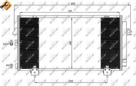 NRF 35381 - CONDENSADOR TOYOTA RAV 4 2.0D 00-72