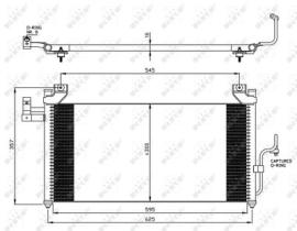 NRF 35386 - CONDENSADOR MAZDA 323 1.6 98-595X33