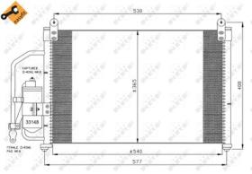 NRF 35393 - CONDENSADOR DAEWOO LANOS 1.3 97-540