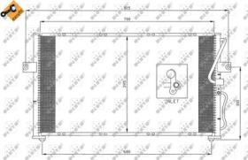 NRF 35396 - CONDENSADOR KIA CARNIVAL 2.9D 99-70