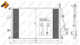 NRF 35413 - CONDENSADOR VOLVO V70 2.4D 00-640X4