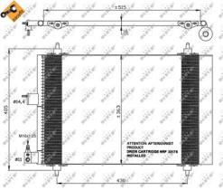 NRF 35414 - CONDENSADOR CITROEN XSARA 2.0D 00-5