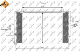 NRF 35425 - CONDENSADOR DAEWOO TACUMA 1.6 00-59