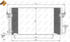 NRF 35439 - CONDENSADOR CITROEN BERLINGO 1.9D 9