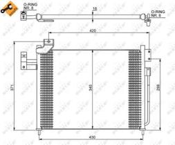 NRF 35460 - CONDENSADOR MAZDA PREMACY 2.0D 99-4