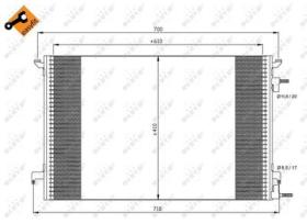 NRF 35467 - CONDENSADOR FIAT CROMA 1.9D 06-610X