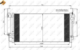 NRF 35473 - CONDENSADOR HYUNDAI TRAJET 2.0D 00-