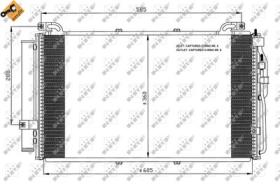 NRF 35477 - CONDENSADOR HYUNDAI MATRIX 1.6 01-6