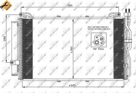 NRF 35478 - CONDENSADOR HYUNDAI MATRIX 1.5D 01-