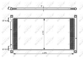 NRF 35490 - CONDENSADOR FIAT PUNTO 1.9D 00-475X