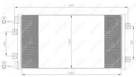 NRF 35492 - CONDENSADOR FIAT PUNTO 1.2 00-560X3