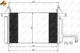 NRF 35495 - CONDENSADOR FIAT STILO 1.9D 02-530X