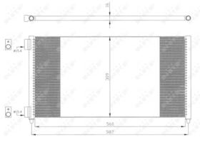 NRF 35496 - CONDENSADOR FIAT PUNTO 1.2 00-560X3