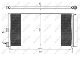 NRF 35500 - CONDENSADOR FIAT PUNTO 1.2 00-560X3