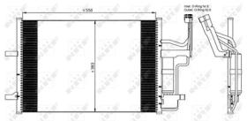 NRF 35508 - CONDENSADOR MAZDA 3 1.6 04-550X383X