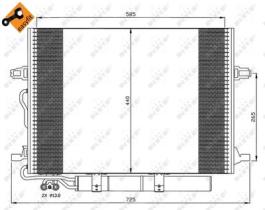 NRF 35517 - CONDENSADOR MERCEDES E-SERIES 2.2D