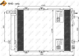 NRF 35519 - CONDENSADOR KIA SORENTO 2.5D 03-545