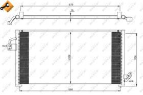 NRF 35523 - CONDENSADOR SUBARU FORESTER 2.0 98-