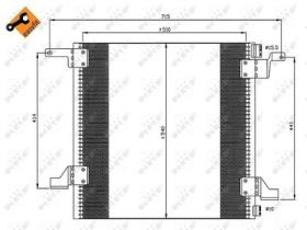 NRF 35526 - CONDENSADOR MERCEDES ML-SERIES 2.7D