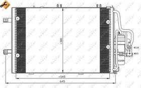 NRF 35530 - CONDENSADOR OPEL CORSA 1.2 01-545X3