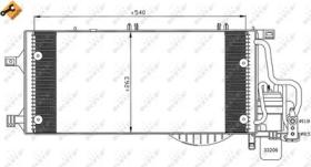 NRF 35531 - CONDENSADOR OPEL CORSA 1.3D 01-540X