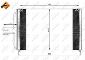 NRF 35533 - CONDENSADOR RENAULT LAGUNA 2.0 94-5