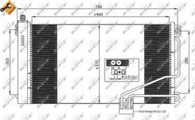 NRF 35535 - CONDENSADOR MERCEDES C-SERIES 1.8 0