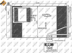 NRF 35536 - CONDENSADOR MERCEDES C-SERIES 2.2D