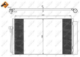 NRF 35538 - CONDENSADOR BMW 5 3.0D 04-600X380X1