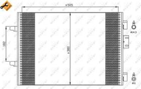 NRF 35544 - CONDENSADOR RENAULT CLIO 1.5D 98-50