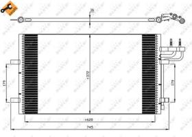 NRF 35551 - CONDENSADOR FORD FOCUS 1.6 05-620X3