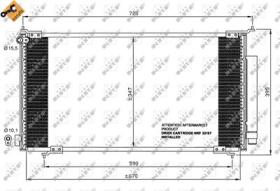 NRF 35561 - CONDENSADOR HONDA CR-V 2.0 02-670X3