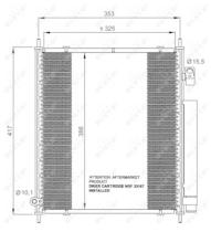 NRF 35562 - CONDENSADOR HONDA JAZZ 1.4 02-325X3