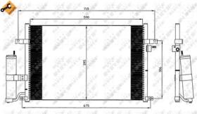 NRF 35573 - CONDENSADOR CHEVROLET LACETTI 1.4 0