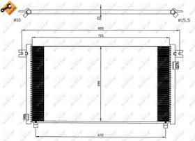 NRF 35574 - CONDENSADOR NISSAN PATROL 3.0D 98-7