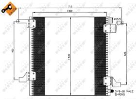 NRF 35579 - CONDENSADOR MERCEDES ML-SERIES 2.7D