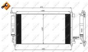 NRF 35583 - CONDENSADOR NISSAN MICRA 1.2 03-600