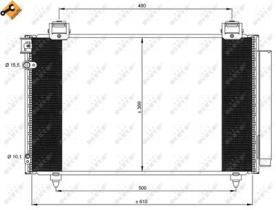 NRF 35592 - CONDENSADOR TOYOTA AVENSIS 1.8 03-6