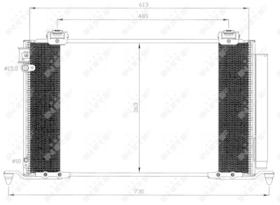 NRF 35595 - CONDENSADOR TOYOTA AVENSIS 2.0 03-6