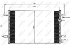 NRF 35605 - CONDENSADOR AUDI A6 2.0D 04-600X385