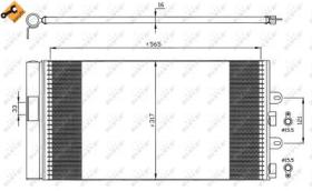 NRF 35606 - CONDENSADOR FIAT PUNTO 1.2 00-565X3