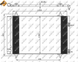 NRF 35610 - CONDENSADOR CITROEN C4 1.6D 07-525X