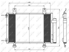 NRF 35645 - CONDENSADOR SUZUKI SWIFT 1.3 05-485