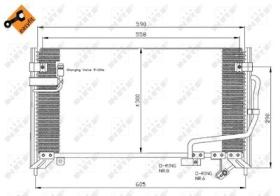 NRF 35650 - CONDENSADOR MAZDA 323 1.5 94-580X31