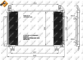 NRF 35652 - CONDENSADOR TOYOTA YARIS 1.0 05-480