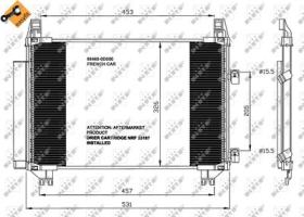 NRF 35653 - CONDENSADOR TOYOTA YARIS 1.3 05-480