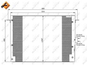 NRF 35657 - CONDENSADOR LAND ROVER RANGE ROVER