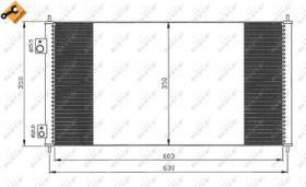 NRF 35663 - CONDENSADOR HONDA CIVIC 1.6 01-600X